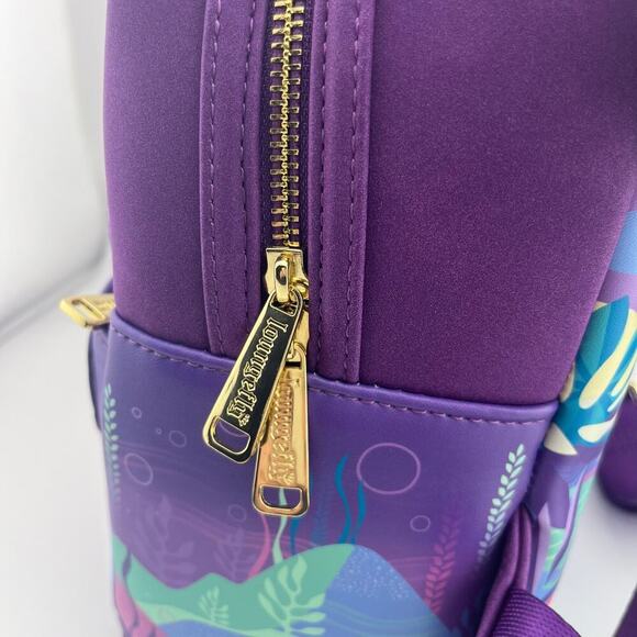 LOUNGEFLY NWT Disney Backpack + Mickey Ears, The Little Mermaid